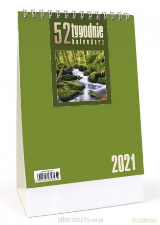 Kalendarz 2021 Biurkowy - 52T jasnozielony [KALENDARZ]