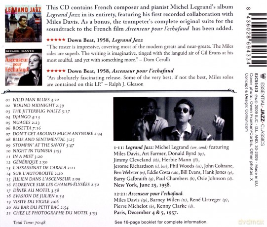 Miles Davis, Michel Legrand: Legrand Jazz + Ascenseur pour L'Echafaud/Windą Na Szafot [CD]