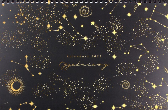 Kalendarz 2021 Biurkowy Tygodniowy Kosmos [KALENDARZ]