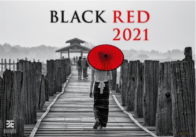 Kalendarz 2021 Black Red EX HELMA [KALENDARZ]