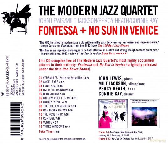 Modern Jazz Quartet: Fontessa / No Sun In Venise [CD]