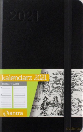 Kalendarz 2021 Romantyzm A6 Czarny TDW ANTRA [KALENDARZ]