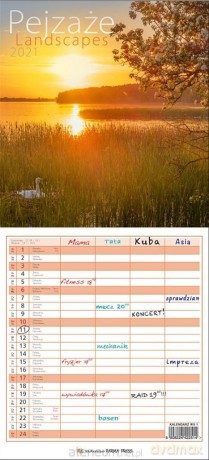 Kalendarz 2021 Wielopl. - Pejaże PP [KALENDARZ]