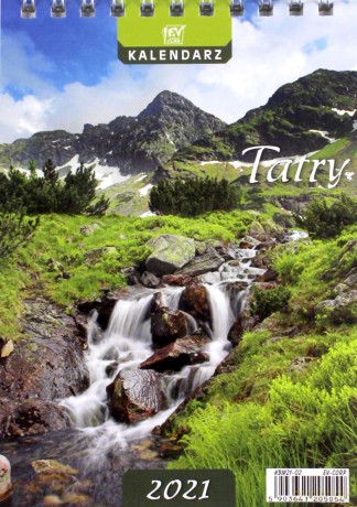 Kalendarz biurkowy 2021 pion mały Tatry EV-CORP [KALENDARZ]