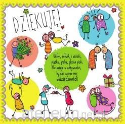 Karnet 150x150 Dziękuję!