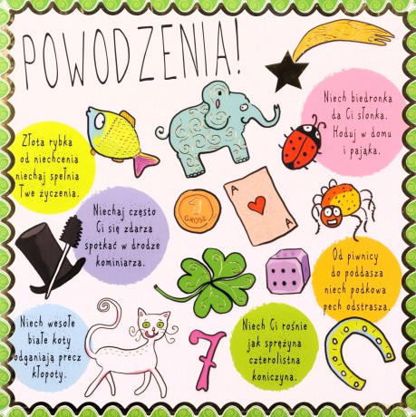 Karnet 150x150 Powodzenia!