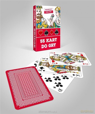 Karty do gry czerwone 1x55 [KARTY]