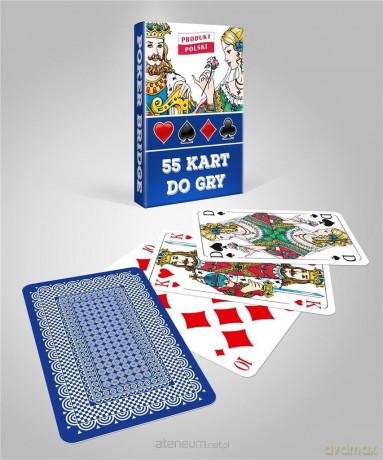 Karty do gry niebieskie 1x55 [KARTY]