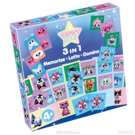 Lumo Stars 3w1: Memorize, Lotto, Domino