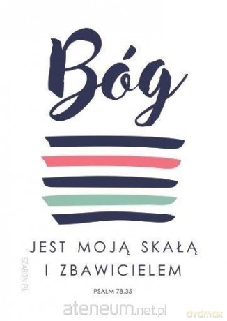Magnes na lodówkę - Bóg jest moją skałą