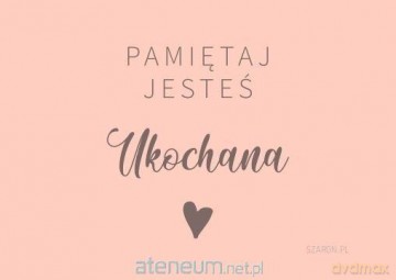 Magnes na lodówkę - Pamiętaj jesteś Ukochana róż