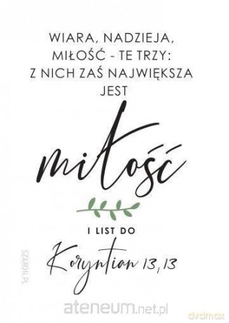 Magnes na lodówkę - Wiara nadzieja miłość
