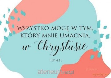 Magnes na lodówkę - Wszystko mogę w tym łaty