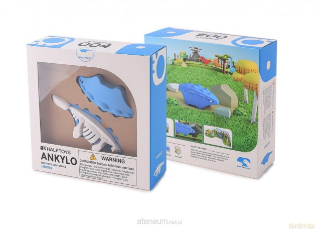 Magnetyczny składany dinozaur Ankylo [KLOCKI]