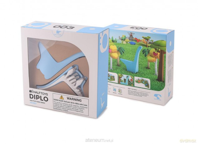 Magnetyczny składany dinozaur Diplo [KLOCKI]
