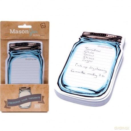 MasonJar Notes słoik lista zakupów