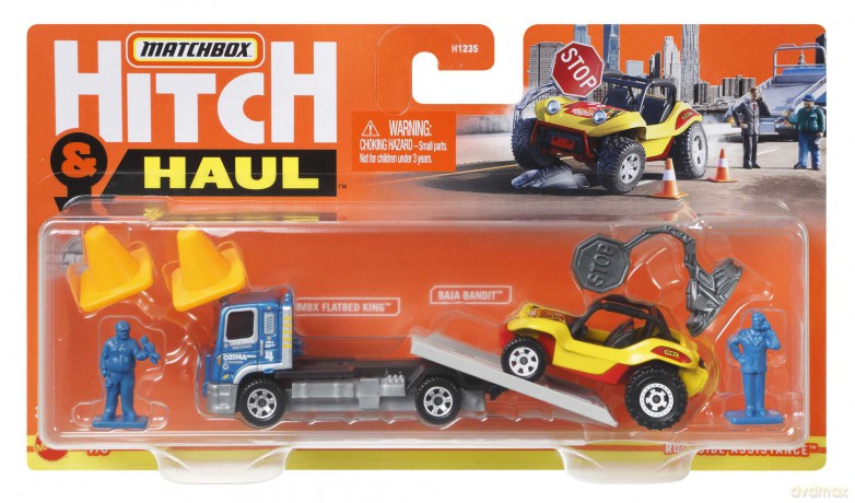 Matchbox Samochód z przyczepą kempingową