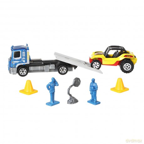 Matchbox Samochód z przyczepą kempingową