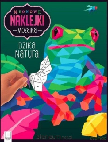 Neonowe naklejki. Mozaika. Dzika natura