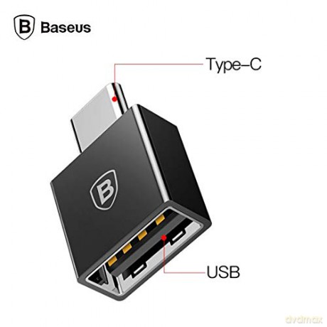 Baseus adapter Exquisite USB typ-C do USB-A czarny