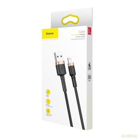 Baseus kabel Cafule USB - Lightning 2,0 m 1,5A złoto-czarny