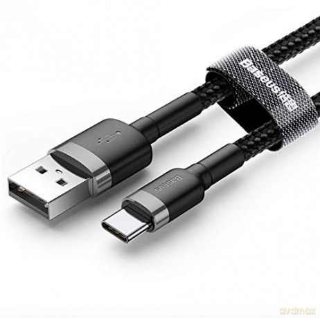 Baseus kabel Cafule USB - USB-C 0,5 m 3A szaro-czarny