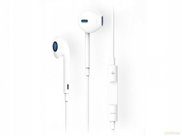Devia słuchawki przewodowe Smart jack 3,5mm białe dokanałowe