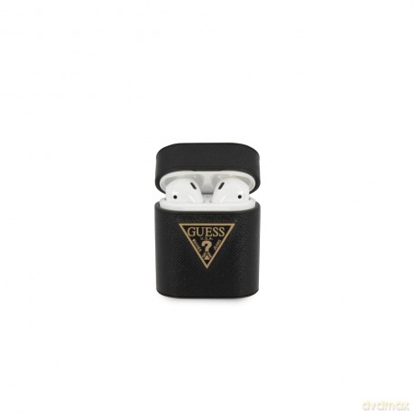 Guess Airpods etui GUACA2VSATMLBK czarne Saffiano