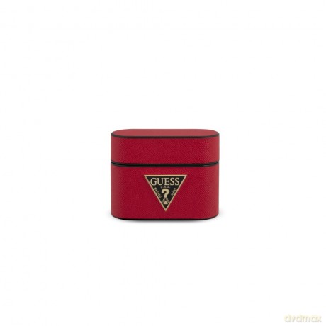 Guess Airpods Pro etui GUACAPVSATMLRE czerwone Saffiano