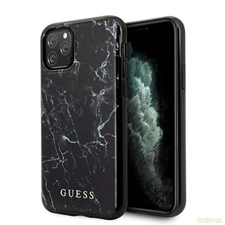 Guess iPhone 11 Pro GUHCN58PCUMABK czarny hard case Marble