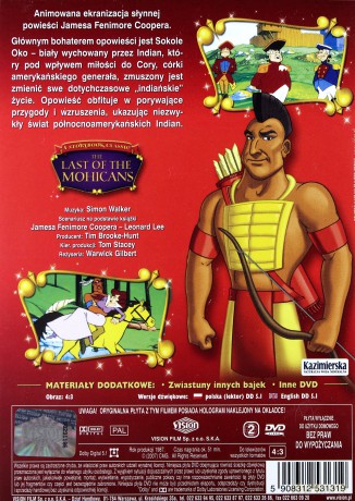 Najpiękniejsze baśnie i legendy: Ostatni Mohikanin [DVD]