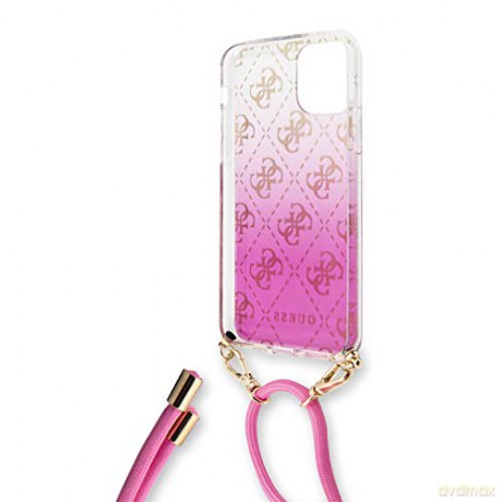 Guess iPhone 11 Pro GUHCN58WO4GPI różowe hard case 4G Electroplated Gradient