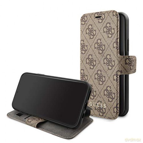 Guess iPhone 11 Pro Max GUFLBKSN654GB brązowy book case 4G