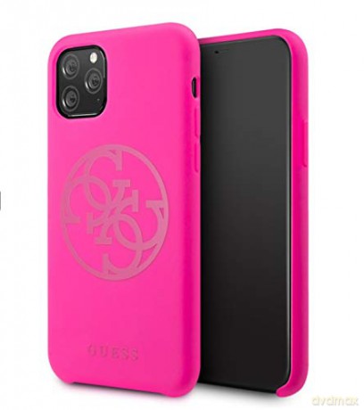 Guess iPhone 11 Pro Max GUHCN65LS4GFU fuksja hard case 4G Tone On Tone