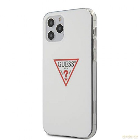 Guess iPhone 12 Pro Max 6,7 GUHCP12LPCUCTLWH biały hard case Triangle Collection