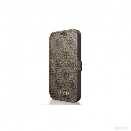 Guess iPhone 12 Mini 5 GUFLBKSP12S4GB brązowy book case 4G Charms Collection