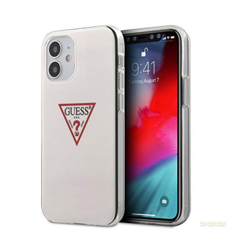 Guess iPhone 12 Mini 5 GUHCP12SPCUCTLWH biały hard case Triangle Collection