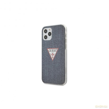 Guess iPhone 12 Pro Max 6,7 GUHCP12LPCUJULDB granatowy hard case Triangle Collection