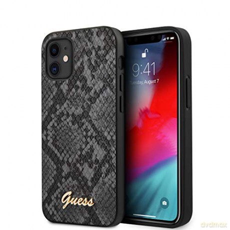 Guess iPhone 12 Mini 5 GUHCP12SPUSNSMLBK czarne hard case Script Python Collection