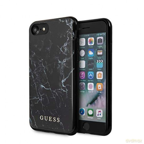 Guess iPhone 7/ iPhone 8/ iPhone SE2 GUHCI8PCUMABK czarny hard case Marble