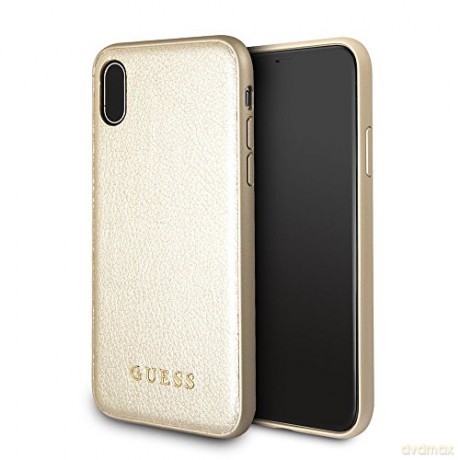 Guess iPhone X/ iPhone XS GUHCPXIGLGO złote hard case Iridescent