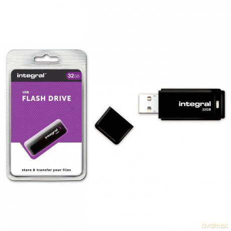 INTEGRAL Pendrive Black (32GB | USB 2.0) czarny