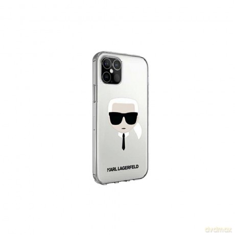 Karl Lagerfeld iPhone 12 Mini 5 KLHCP12SKTR przeźroczysty hard case Karl's Head