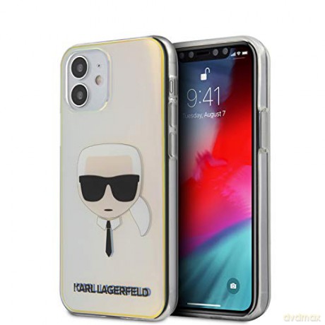 Karl Lagerfeld iPhone 12 Mini 5 KLHCP12SPCKHML wielokolorowe hard case Iridescent Karl`s Head