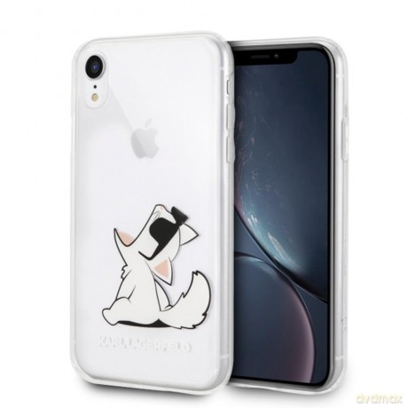 Karl Lagerfeld iPhone XR KLHCI61CFNRC przeźroczysty hard case Choupette Fun