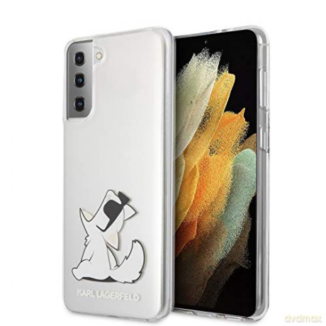 Karl Lagerfeld Samsung S21 KLHCS21SCFNRC przeźroczyste hard case Choupette Fun