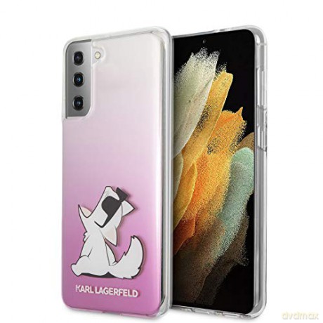 Karl Lagerfeld Samsung S21 KLHCS21SCFNRCPI różowe hard case Choupette Fun