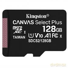 Kingston karta pamięci microSDHC Canvas Select Plus (128GB | class 10 | UHS-I | 100 MB/s)