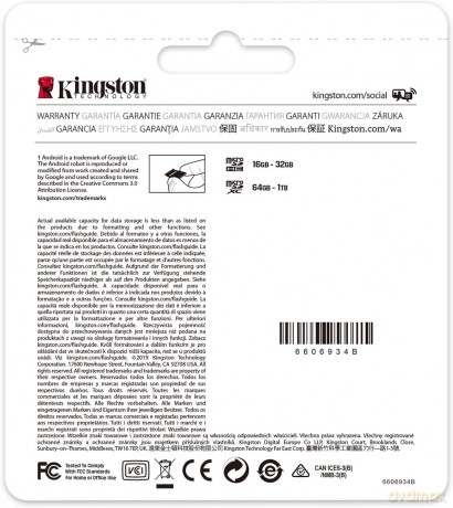 Kingston karta pamięci microSDHC Canvas Select Plus (128GB | class 10 | UHS-I | 100 MB/s)