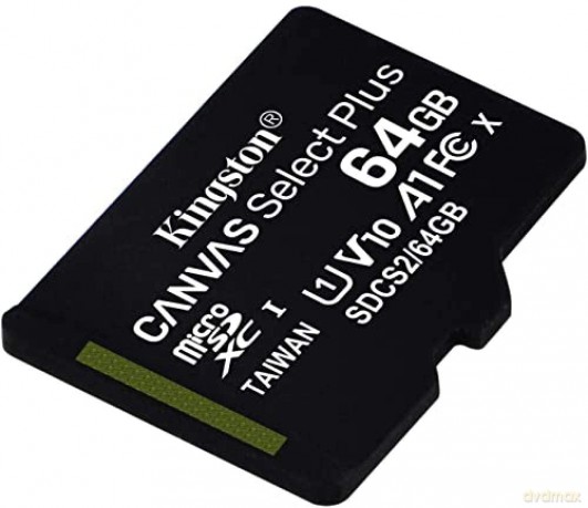 Kingston karta pamięci microSDHC Canvas Select Plus (64GB | class 10 | UHS-I | 100 MB/s)